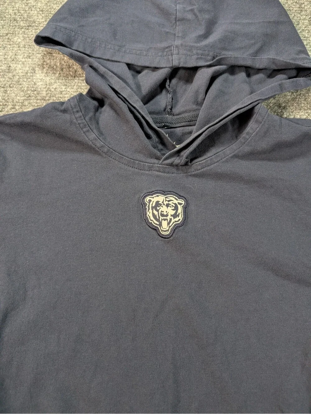 Nike NFL Chicago Bears Dri-FIT Boys Medium Navy Hoodie Thin Youth Football